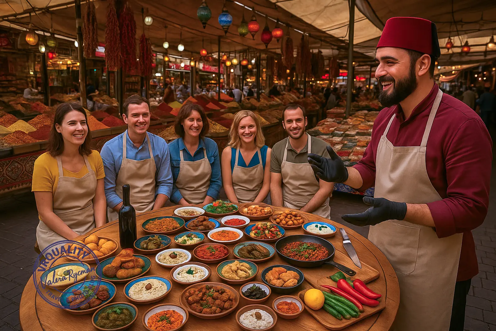 Гастрономический тур в Анталии — дегустация блюд на восточном рынке с традиционной турецкой кухней